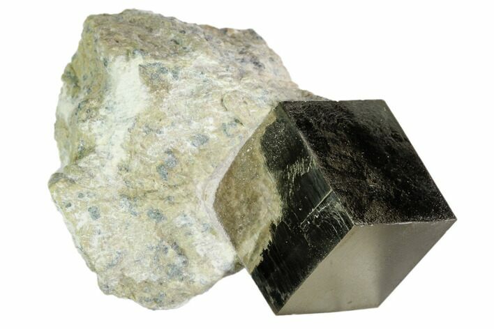 Pyrite Cube In Rock - Navajun, Spain #105396